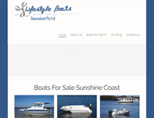 Tablet Screenshot of lifestyleboats.com.au